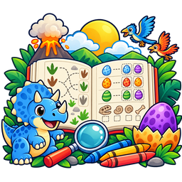 Dinosaur Activity Workbook