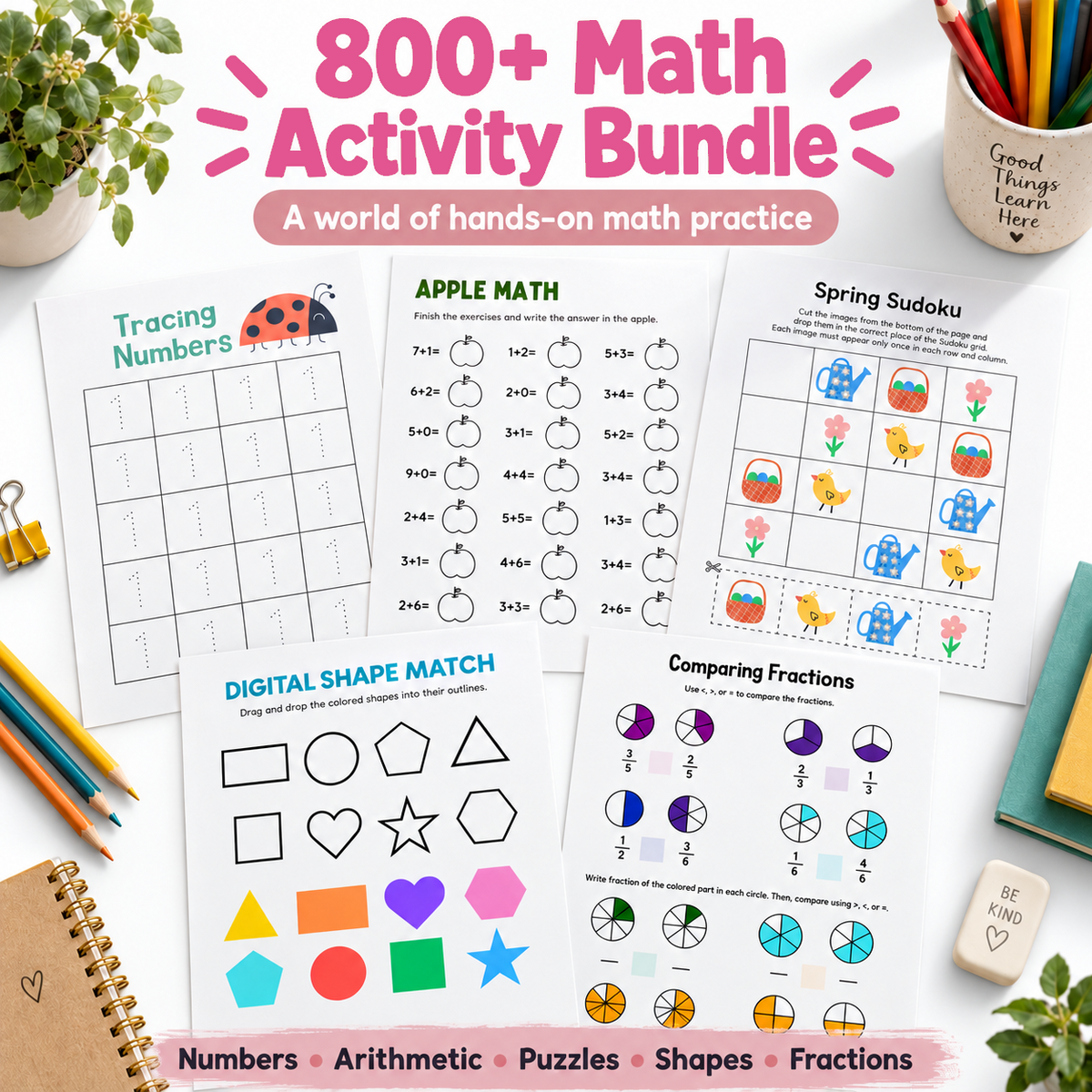 800+ Math Activity Bundle