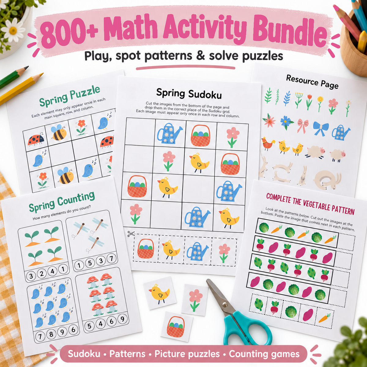 800+ Math Activity Bundle