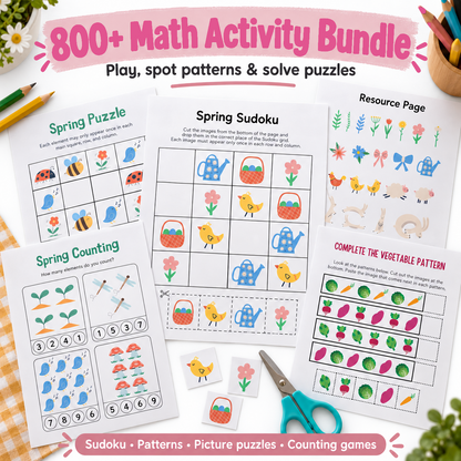 800+ Math Activity Bundle