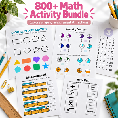 800+ Math Activity Bundle