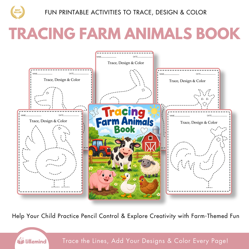 Tracing Farm animals book