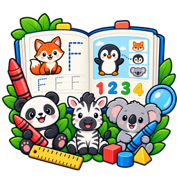 Animals Workbook for Kids