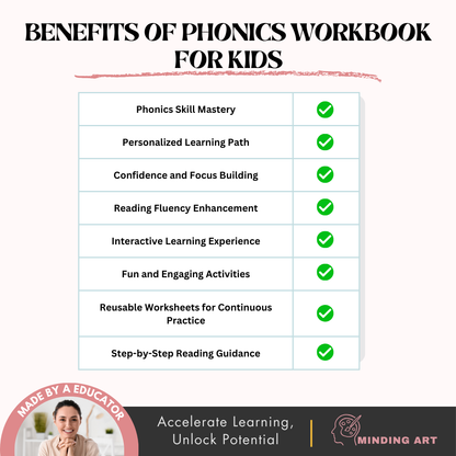 Phonics Workbook for Kids
